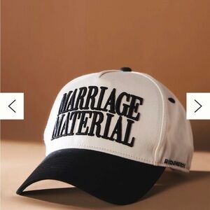 Black and White Cap - Marriage Material